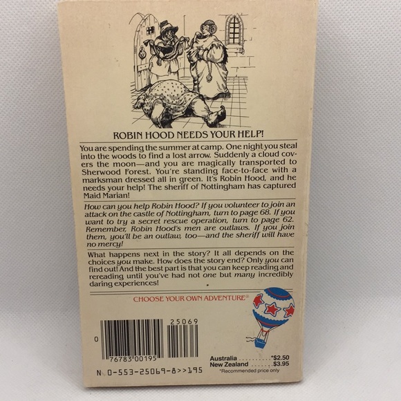 Choose Your Own Adventure #47 Outlaws Of Sherwood Forest by Ellen Kushner 1st Ed - Picture 3 of 8